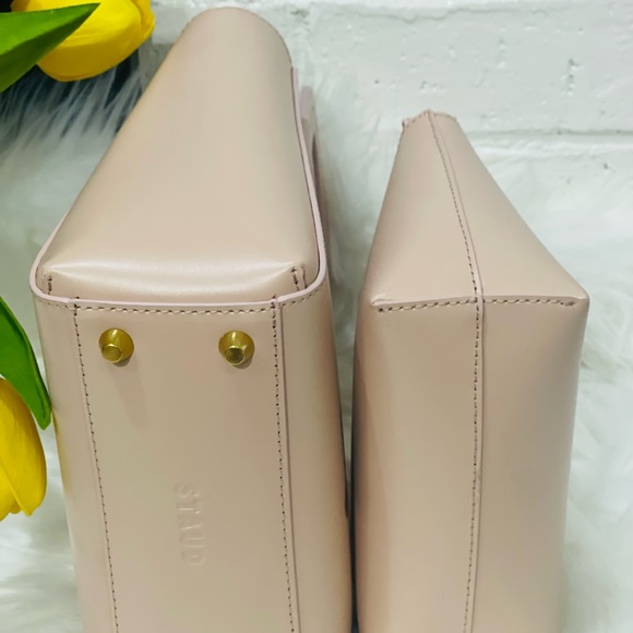STAUD- CUSTOM MINI SHIRLEY LEATHER BAG (Blush) - Picture 4 of 11